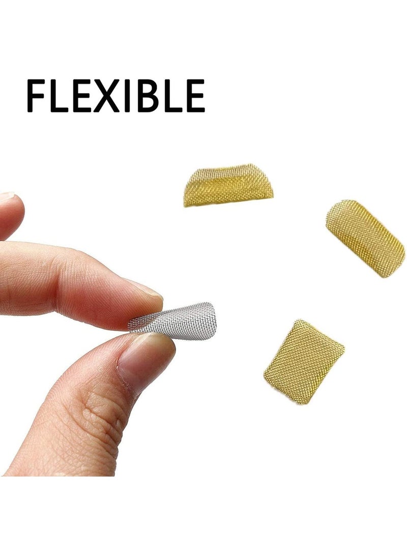 Peachjoy 100 Pcs Pipe Strainer, 2/4 Inch Pipe Filters, 50 Premium Stainless Steel Pipe Sieves and 50 Brass Filters - Image 3